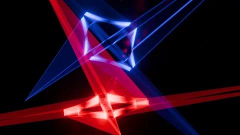 Dynamic light patterns create a captivating visual experience for VJ loops Stock Footage 292094653