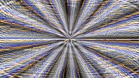 Dynamic light patterns create visual effects in abstract Stock Footage 339458234