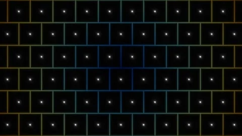 Dynamic light patterns on a dark background create a Stock Footage 338236058