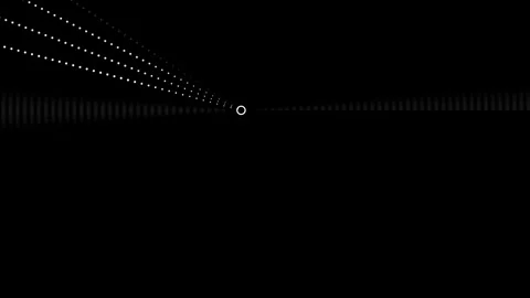Dynamic light patterns in dark space with varying dots and Stock Footage 339339737