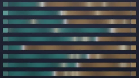 Dynamic light patterns on horizontal stripes in a dark Stock Footage 340281794