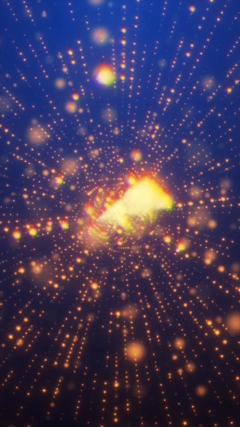 Dynamic light patterns swirl and pulse in a mesmerizing display of color Stock Footage 313047819