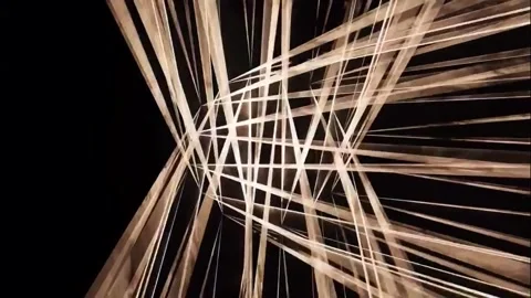 Dynamic Light Rays and Glowing Beam Kaleidoscope Animation for Digital Visuals Video stock 328435752