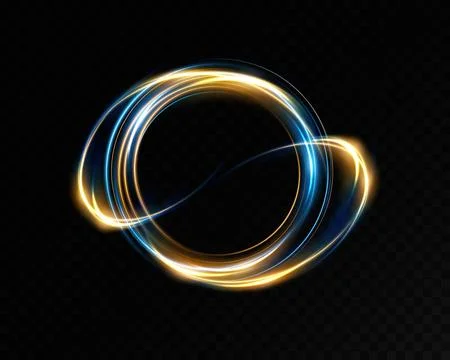 Dynamic Light Trails Abstract Design Concept for Media and Background Use in Stock Illustration