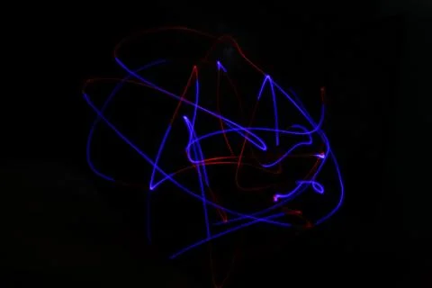 Dynamic Light Trails Art Fotos de archivo