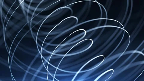 Dynamic light trails in motion: mesmerizing loop patterns Stock Footage 320555821
