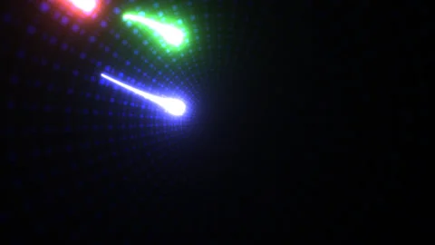 Dynamic Light Trails Through an Infinite Space of Colorful Patterns 스톡 동영상 291071804