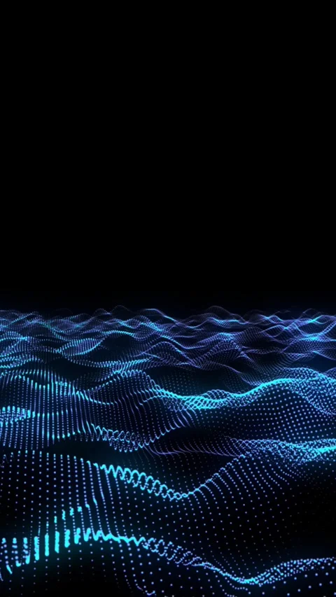 Dynamic light waves create an immersive experience, showcasing the interplay Stock Footage 311478024