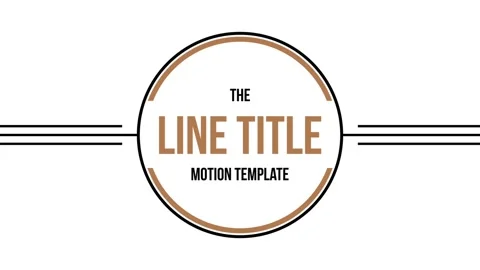 Dynamic Line Title Stock After Effects