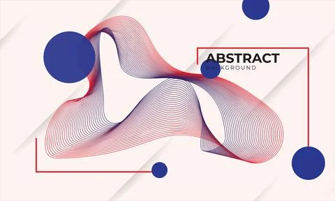 Dynamic linear wave abstract background Stock Illustration