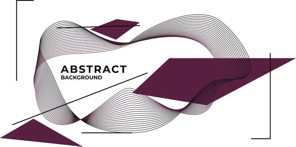 Dynamic linear wave Stock Illustration