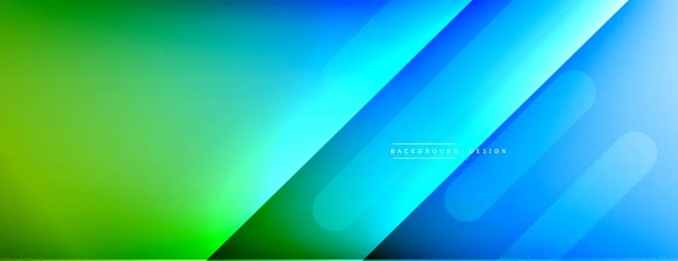 Dynamic lines abstract background. 3D shadow effects and fluid gradients. Modern Illustrazione stock