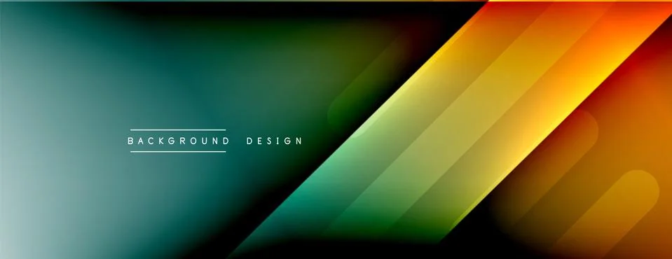 Dynamic lines abstract background. 3D shadow effects and fluid gradients. Modern Illustrazione stock