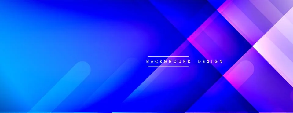 Dynamic lines abstract background. 3D shadow effects and fluid gradients. Modern Illustrazione stock