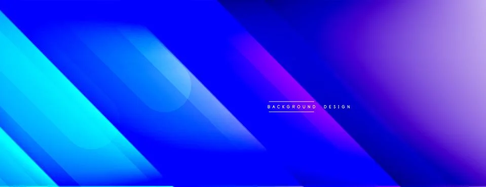 Dynamic lines abstract background. 3D shadow effects and fluid gradients. Modern Illustrazione stock