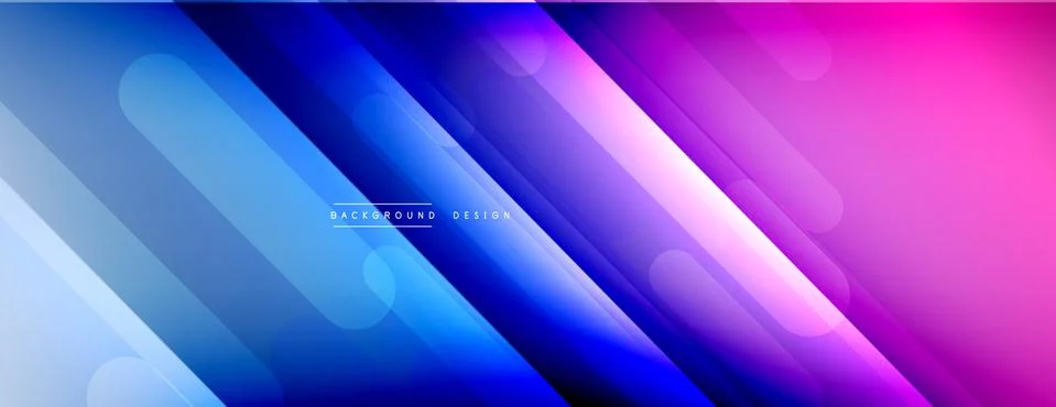 Dynamic lines abstract background. 3D shadow effects and fluid gradients. Modern イラスト素材