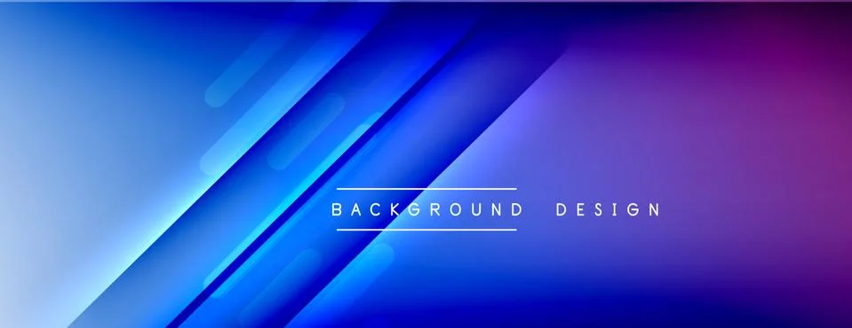 Dynamic lines abstract background. 3D shadow effects and fluid gradients. Modern Illustrazione stock