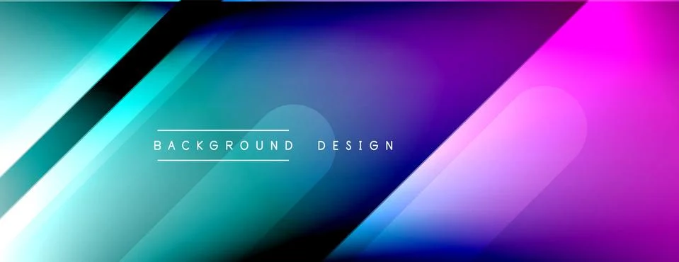Dynamic lines abstract background. 3D shadow effects and fluid gradients. Modern Stock Illustration