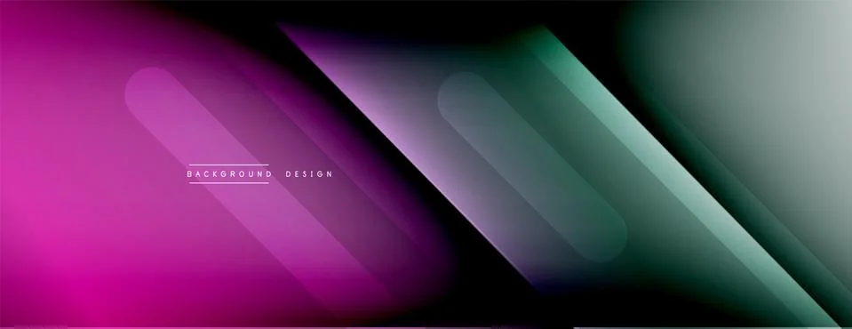 Dynamic lines abstract background. 3D shadow effects and fluid gradients. Modern Illustrazione stock