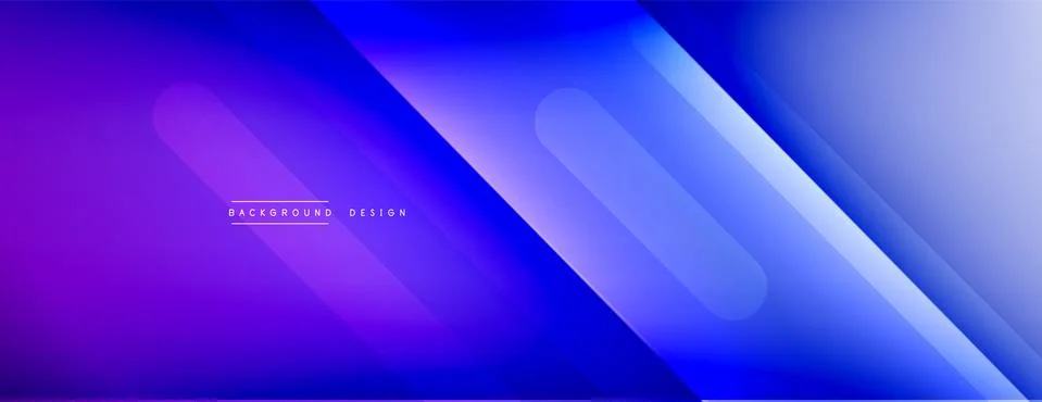 Dynamic lines abstract background. 3D shadow effects and fluid gradients. Modern Illustrazione stock