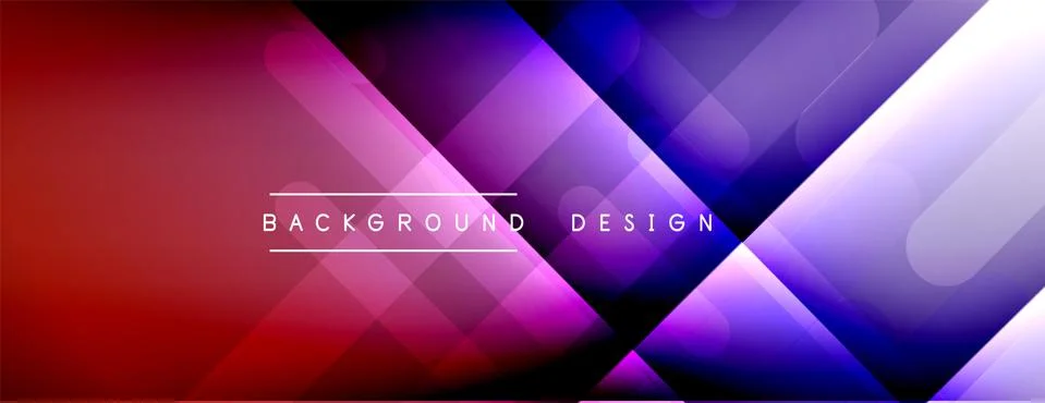 Dynamic lines abstract background. 3D shadow effects and fluid gradients. Modern Illustrazione stock