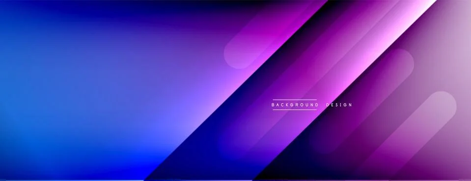Dynamic lines abstract background. 3D shadow effects and fluid gradients. Modern Illustrazione stock