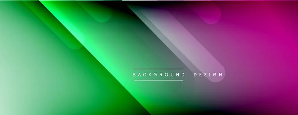 Dynamic lines abstract background. 3D shadow effects and fluid gradients. Modern Illustrazione stock