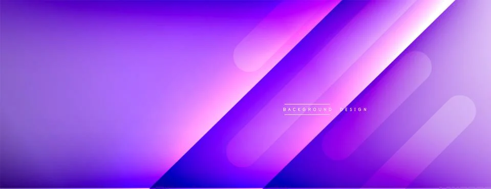 Dynamic lines abstract background. 3D shadow effects and fluid gradients. Modern Illustrazione stock