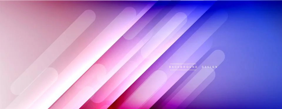 Dynamic lines abstract background. 3D shadow effects and fluid gradients. Modern Illustrazione stock
