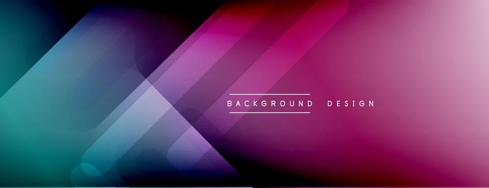 Dynamic lines abstract background. 3D shadow effects and fluid gradients. Modern Stock Illustration