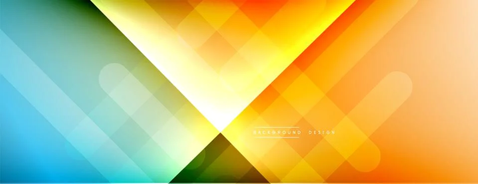 Dynamic lines abstract background. 3D shadow effects and fluid gradients. Modern Illustrazione stock