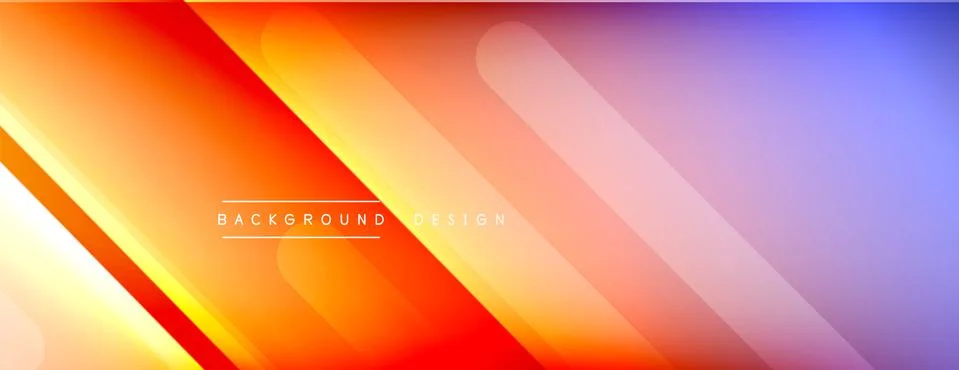 Dynamic lines abstract background. 3D shadow effects and fluid gradients. Modern 스톡 일러스트