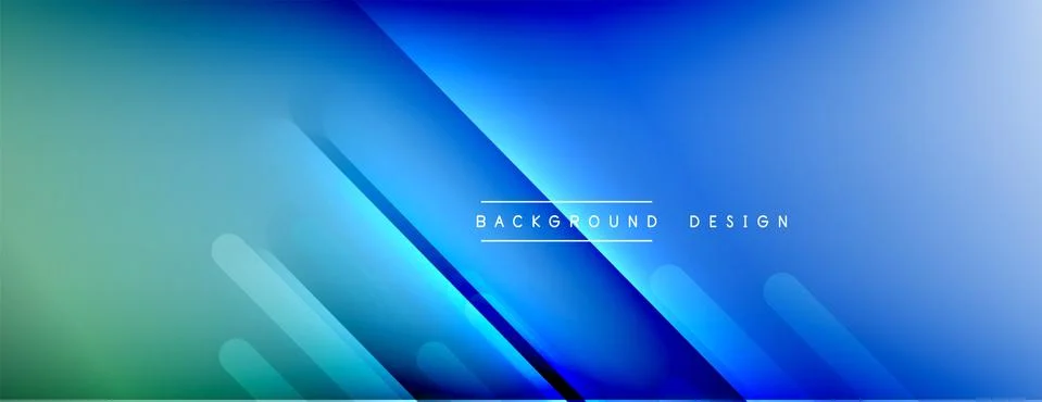 Dynamic lines abstract background. 3D shadow effects and fluid gradients. Modern Illustrazione stock