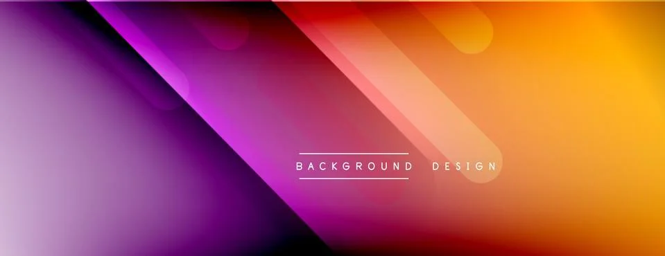 Dynamic lines abstract background. 3D shadow effects and fluid gradients. Modern Illustrazione stock