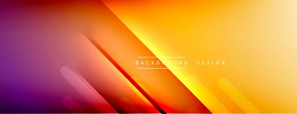 Dynamic lines abstract background. 3D shadow effects and fluid gradients. Modern Stock Illustration