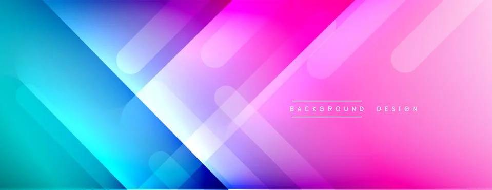 Dynamic lines abstract background. 3D shadow effects and fluid gradients. Modern Stock Illustration