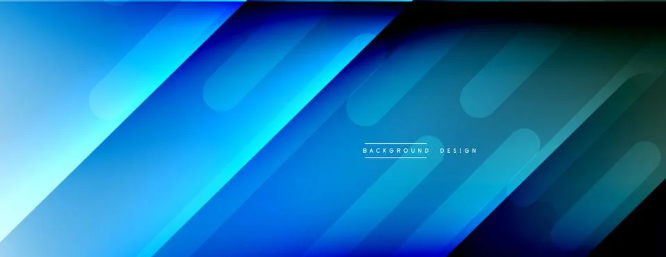 Dynamic lines abstract background. 3D shadow effects and fluid gradients. Modern Illustrazione stock