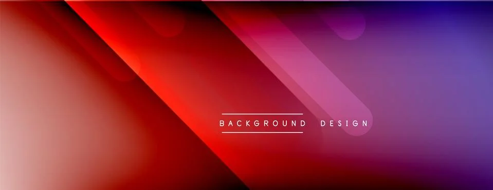 Dynamic lines abstract background. 3D shadow effects and fluid gradients. Modern Illustrazione stock