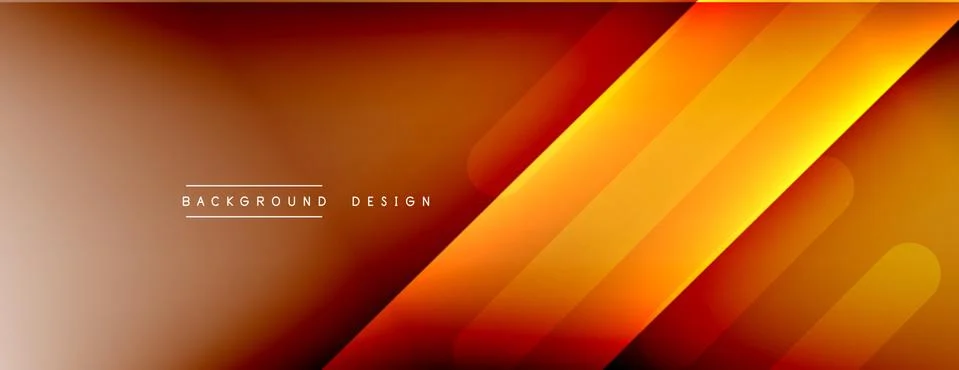 Dynamic lines abstract background. 3D shadow effects and fluid gradients. Modern Illustrazione stock