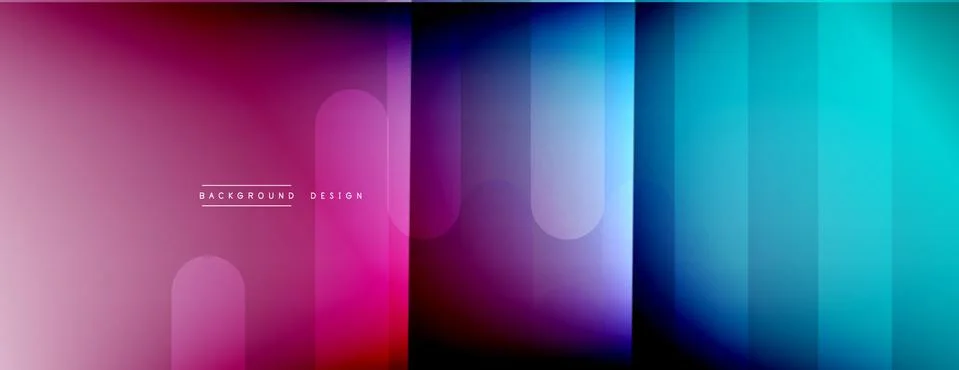 Dynamic lines abstract background. 3D shadow effects and fluid gradients. Modern 스톡 일러스트