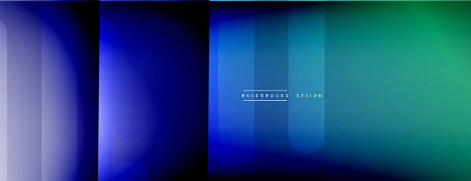 Dynamic lines abstract background. 3D shadow effects and fluid gradients. Modern Illustrazione stock