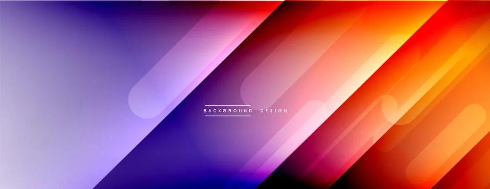 Dynamic lines abstract background. 3D shadow effects and fluid gradients. Modern Stock Illustration
