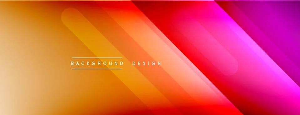 Dynamic lines abstract background. 3D shadow effects and fluid gradients. Modern Stock Illustration