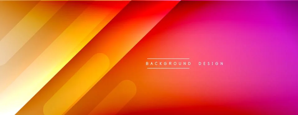 Dynamic lines abstract background. 3D shadow effects and fluid gradients. Modern Stock Illustration