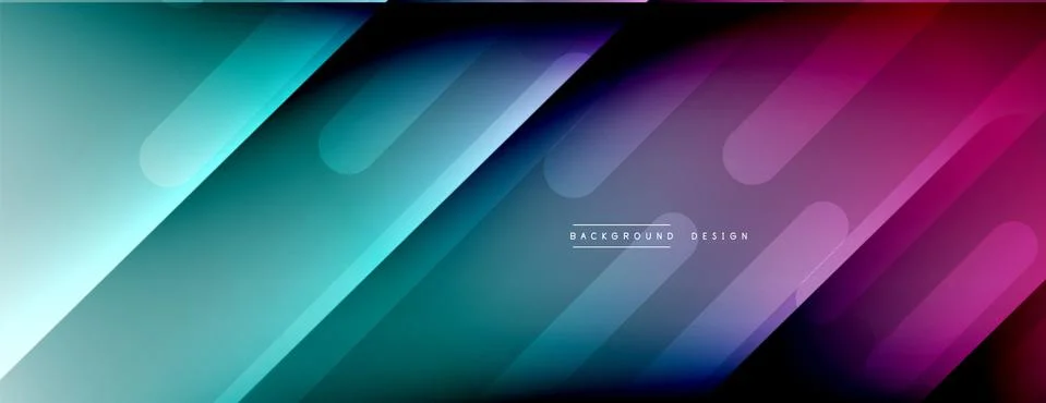 Dynamic lines abstract background. 3D shadow effects and fluid gradients. Modern Stock Illustration