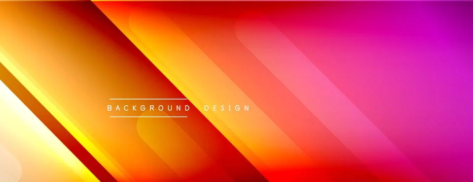 Dynamic lines abstract background. 3D shadow effects and fluid gradients. Modern Illustrazione stock