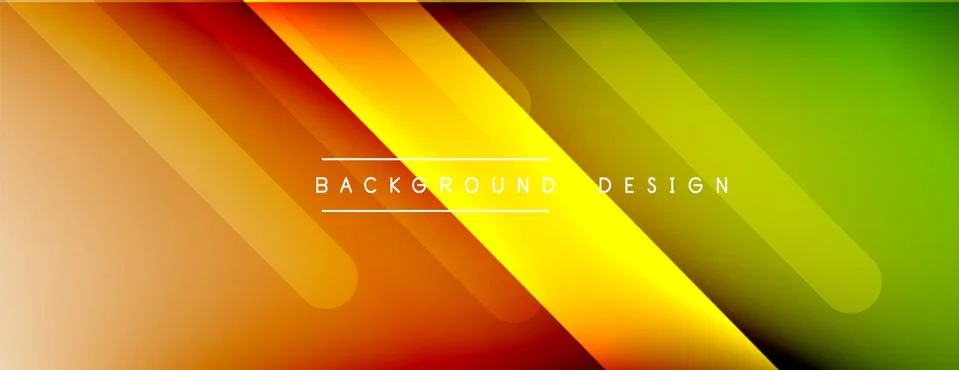 Dynamic lines abstract background. 3D shadow effects and fluid gradients. Modern Illustrazione stock