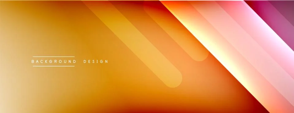 Dynamic lines abstract background. 3D shadow effects and fluid gradients. Modern Stock Illustration