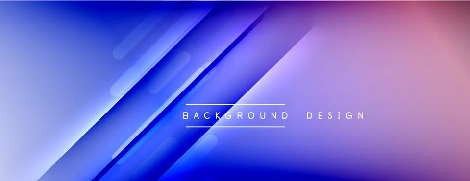 Dynamic lines abstract background. 3D shadow effects and fluid gradients. Modern Illustrazione stock