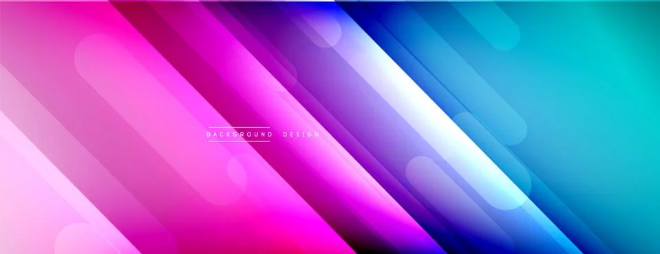 Dynamic lines abstract background. 3D shadow effects and fluid gradients. Modern Stock Illustration